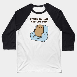 Couch Potato Baseball T-Shirt